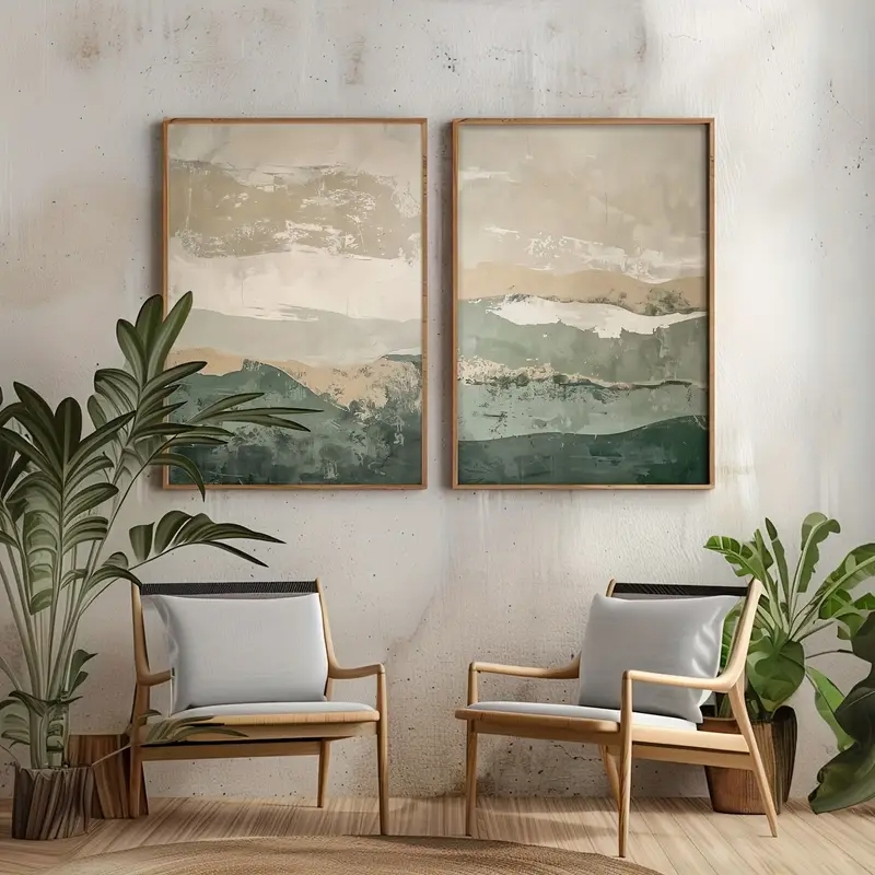 2pcs/set Wabi Sabi Abstract Ge - Japanese Lifestyle recension och pris