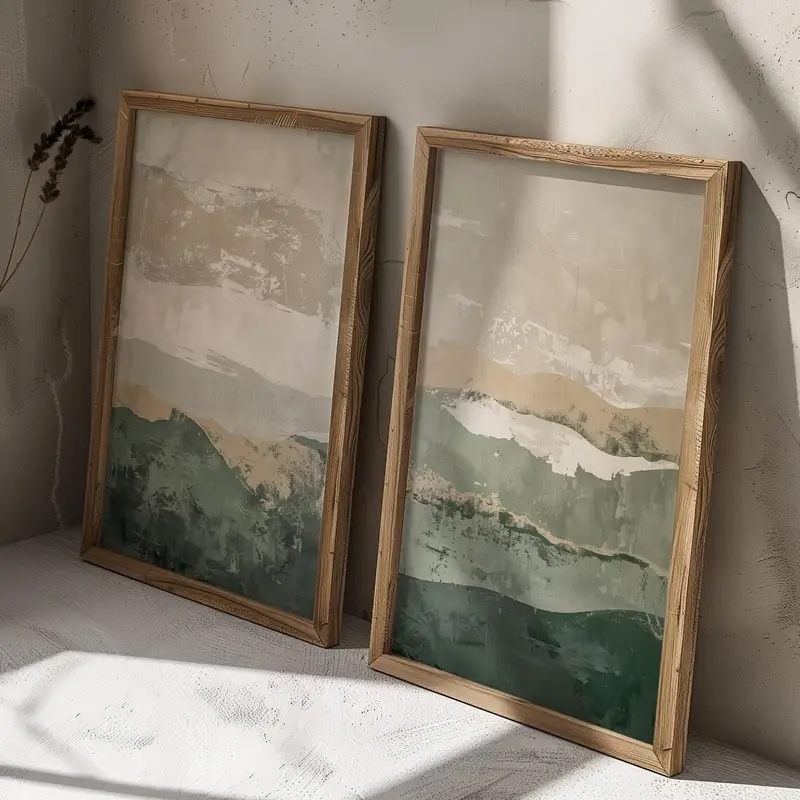 2pcs/set Wabi Sabi Abstract Ge - Japanese Lifestyle recension och pris