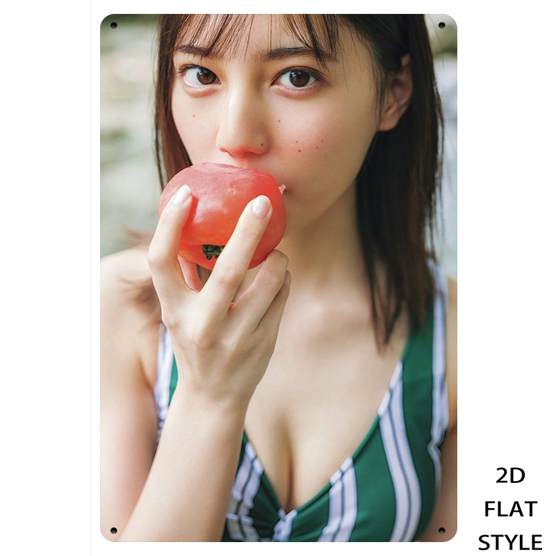 Vintage Metal Tin Sign, Japane - Japanese Girl Lifestyle recension och pris
