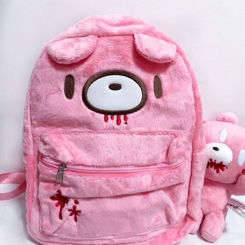 Gloomy Bear Cute Backpack Pink - Japanese Lifestyle Goods recension och pris