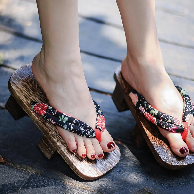Women's Cosplay Shoes Double H - Geta Wooden Sandal recension och pris