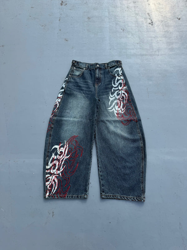 Harajuku Gothic Y2K Denim Pant - Japanese Lifestyle Goods recension och pris