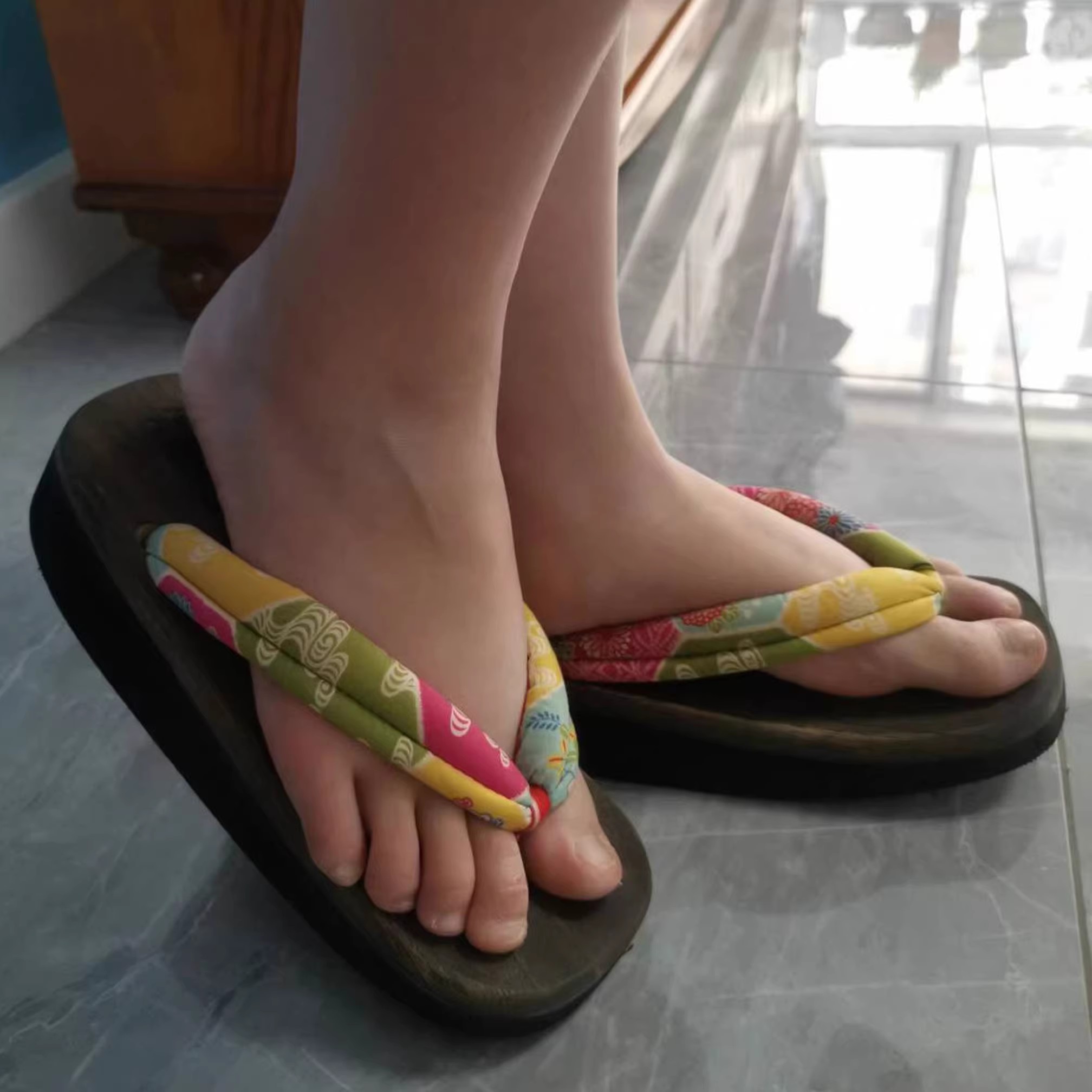 Women's Cosplay Shoes Mid Heel - Geta Wooden Sandal recension och pris