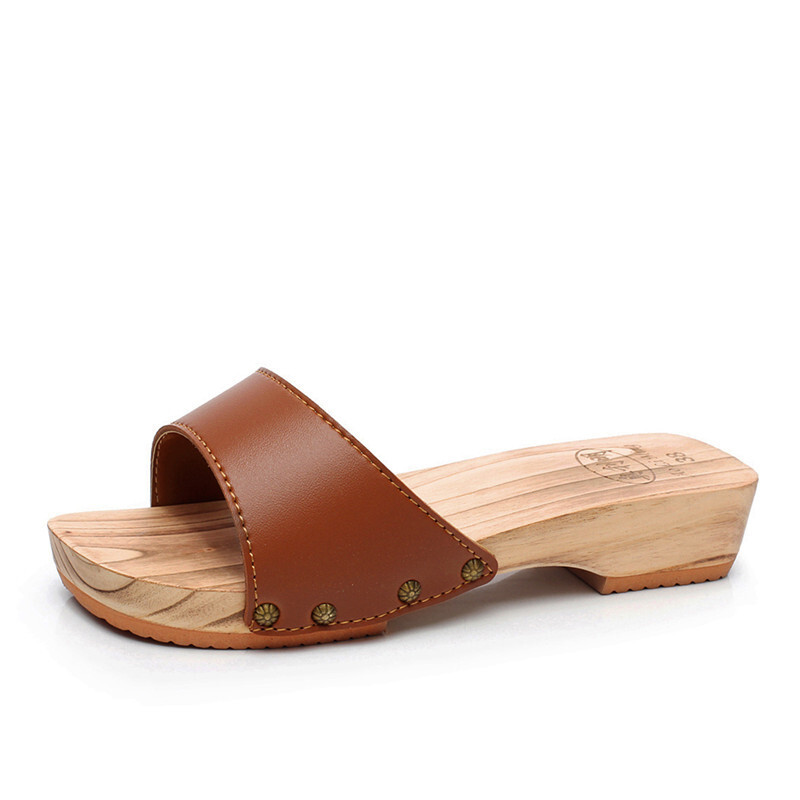 Women Wooden Slippers Summer J - Geta Wooden Sandal recension och pris